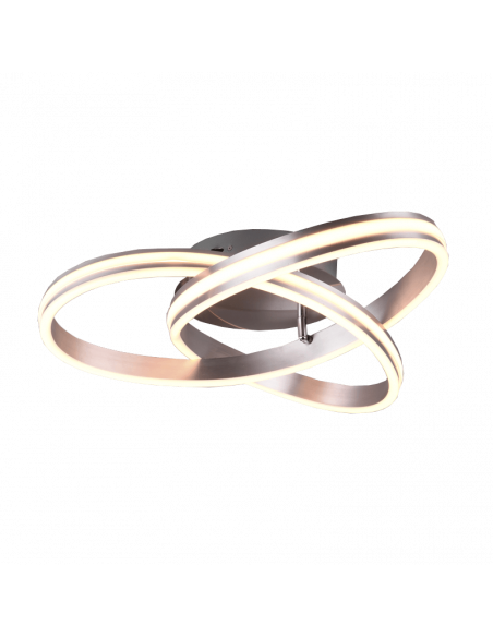 Plafón LED de diseño Nuria 58W 7000Lm 2300K-3000K-4000K Niquel | LeonLeds