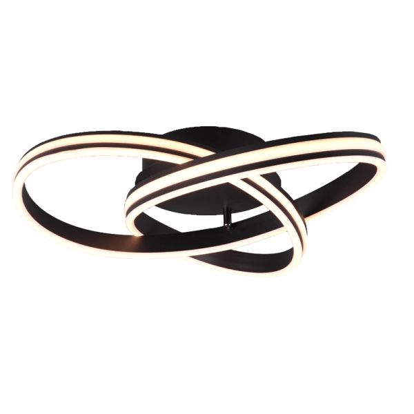 Plafon LED Nuria 58W 7000Lm 2300K-3000K-4000K Preto | leonleds