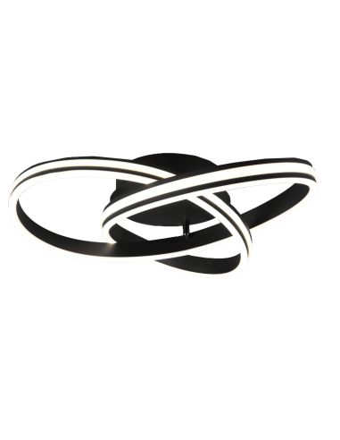 Plafón LED de diseño Nuria 58W 7000Lm 2300K-3000K-4000K Negro| LeonLeds