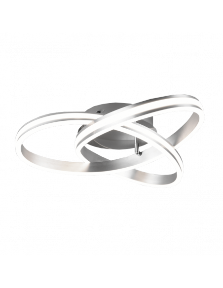 Plafón LED de diseño Yara 58W 7000Lm 2300K-3000K-4000K Niquel | LeonLeds