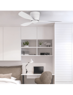 Ventilador LED Bora blanco silencioso 3000k 2