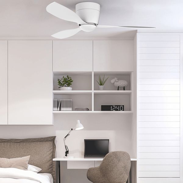Ventilador branco silencioso Bora LED 3000k ambiente