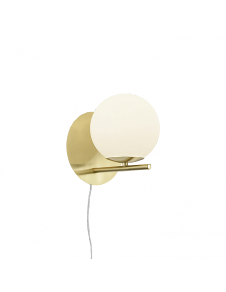 Aplique de pared Pure moderno dorado