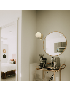 Aplique de pared Pure moderno dorado 2