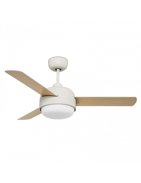 Ventilador con luz y aspas reversibles Klar