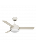 Ventilador con luz y aspas reversibles Klar blanco