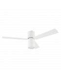 Ventilador blanco minimalista con luz Formentera