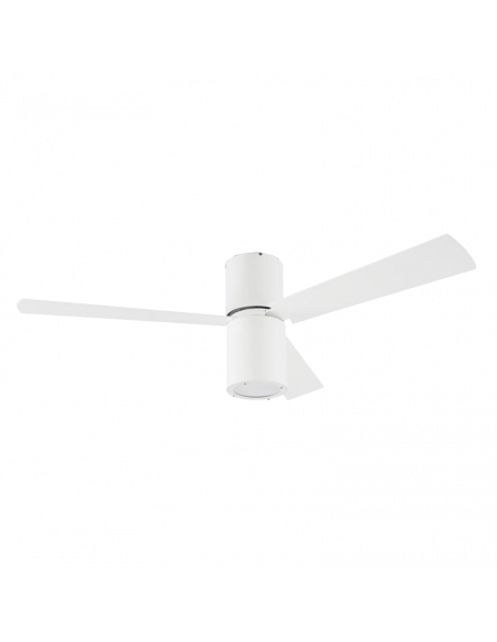 Ventilador blanco minimalista con luz Formentera