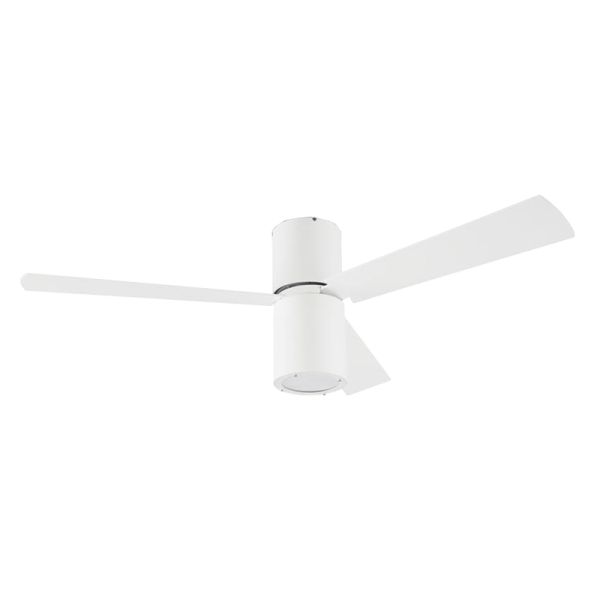 Ventilador blanco minimalista con luz Formentera
