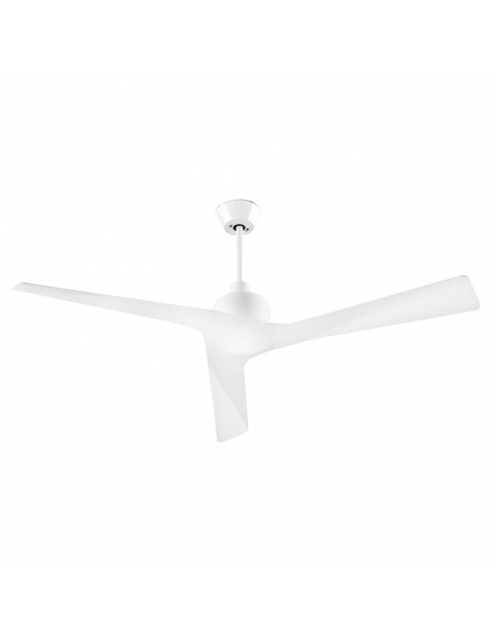 Ventilateur de plafond blanc sans lumière Mogan