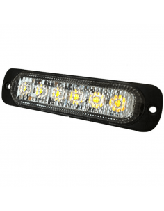 Barra LED Estroboscópica 6 Leds IP67 19 Flash Ambar 247 | LeonLeds