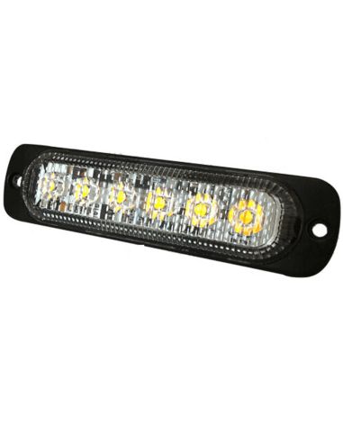 Barra LED Estroboscópica 6 Leds IP67 19 Flash Ambar 247 | LeonLeds