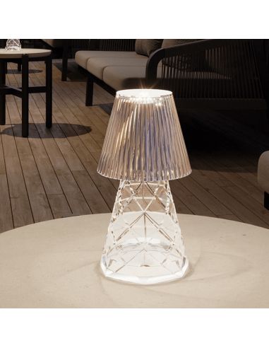 Lámpara de mesa LED recargable Lola 20 Lux tipo espejo ambiente