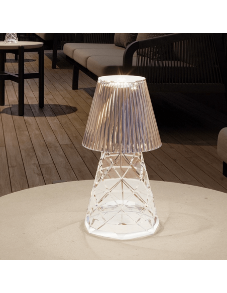 Lámpara de mesa LED recargable Lola 20 Lux tipo espejo ambiente