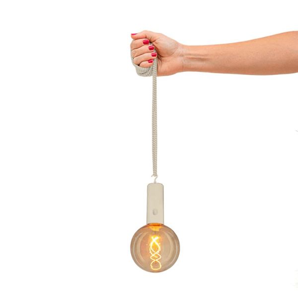 EDY G125 Ampoule vintage portable sans fil multifonction beige