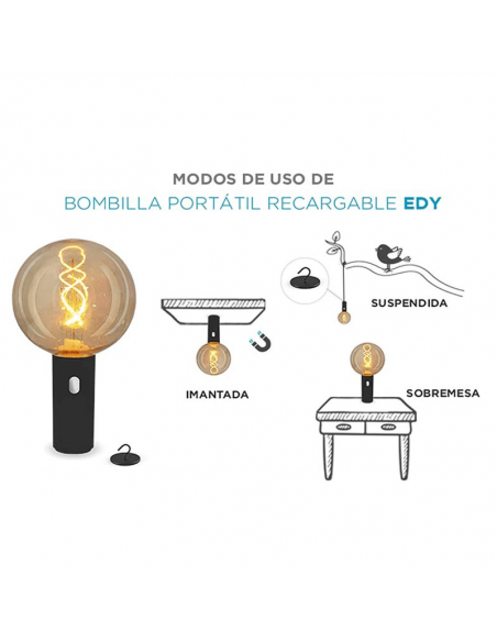 EDY G125 New Garden ampoule vintage portable sans fil