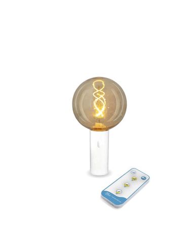 Bombilla recargable sin cables EDY G125 Blanca