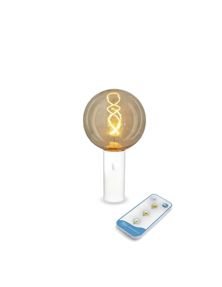 Bombilla recargable sin cables EDY G125 Blanca