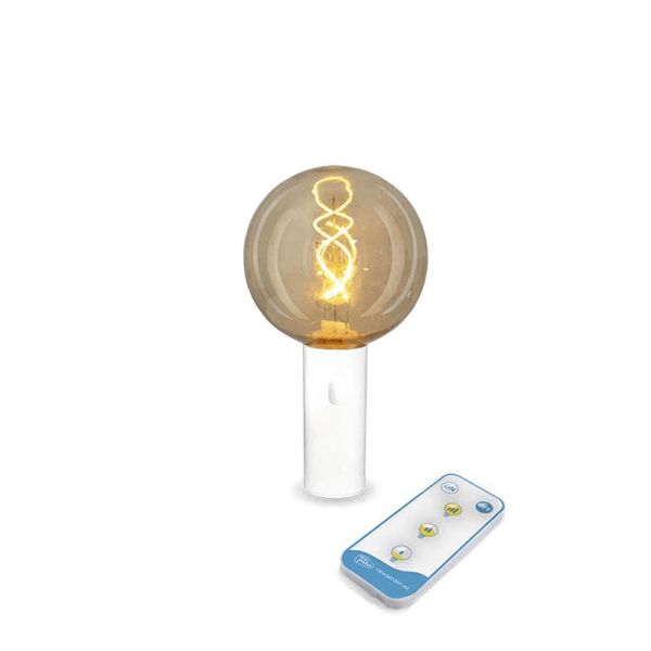 Bombilla recargable sin cables EDY G125 Blanca