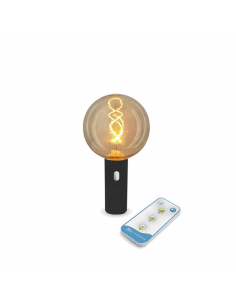 Bombilla multifunción EDY G125 Negra portátil recargable