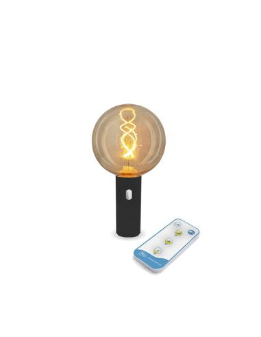 Bombilla multifunción EDY G125 Negra portátil recargable