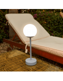 Lampe à poser portable et rechargeable Norai Slim 30 grise