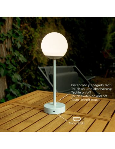 Candeeiro de mesa portátil e recarregável Norai Slim 30