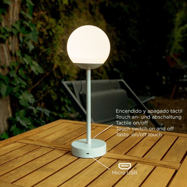 Lampe de table rechargeable portable et rechargeable Norai Slim 30