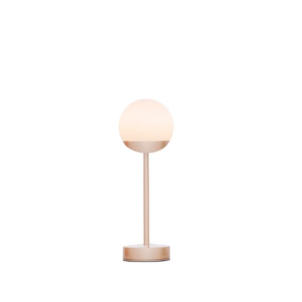 Lámpara de mesa portátil y recargable Norai Slim 30 dorada