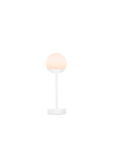 Lámpara de mesa portátil y recargable Norai Slim 30 blanca