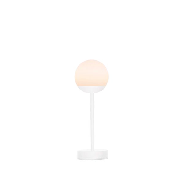 Lámpara de mesa portátil y recargable Norai Slim 30 blanca
