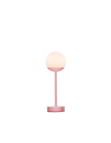 Candeeiro de mesa portátil e recarregável Norai Slim 30 rosa
