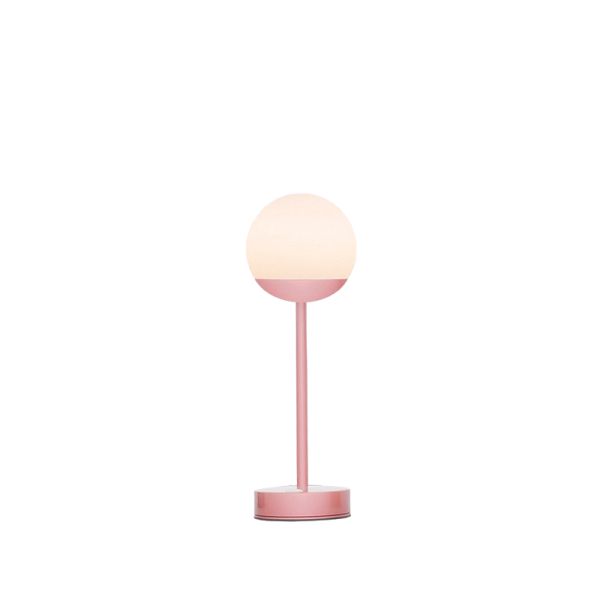 Lampe à poser portable et rechargeable Norai Slim 30 rose