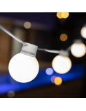 Guirnalda LED exterior Bruna con cable o recargable 8m ambiente
