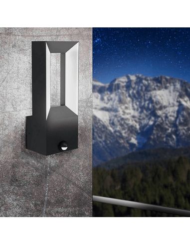 Aplique de exterior LED Riforano Eglo con sensor ambiente