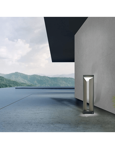 Baliza de pie LED Nembro para jardín 3000k ambiente