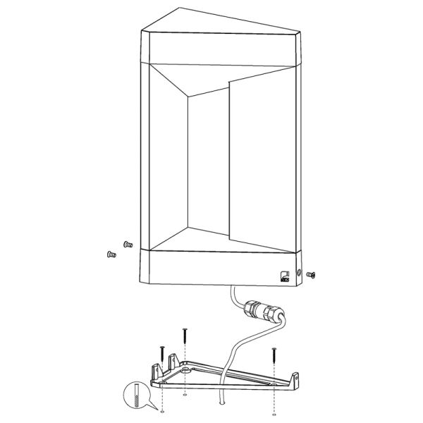 Baliza de pie LED Nembro para jardín 3000k montaje