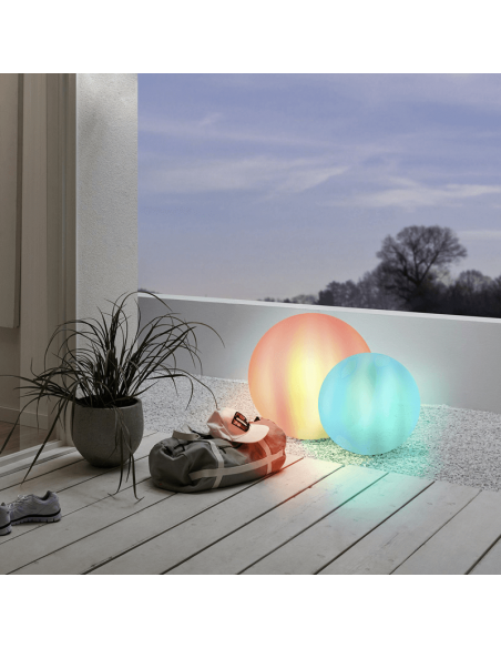 Bola LED exterior Monterolo IP65 ambiente