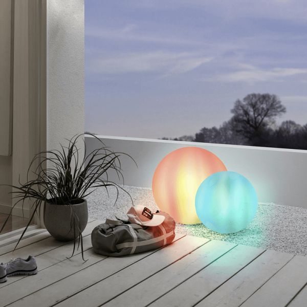 Bola LED de exterior Monterolo IP65 ambiente