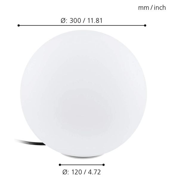 Bola LED de exterior Monterolo IP65 talla S