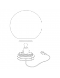 Bola LED de exterior Monterolo IP65 montaje