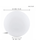 Bola LED de exterior Monterolo IP65 talla m