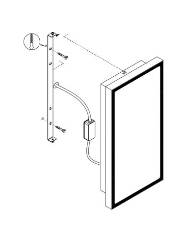 Aplique LED de pared exterior potente...