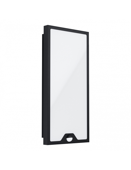Luminária de parede LED externa compacta e potente Casazza com sensor.