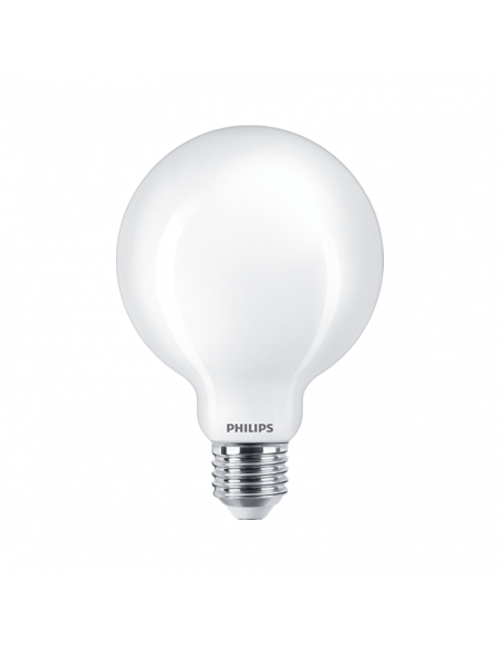 Bombilla Globo G93 E27 7W - 60W Cristal Opaco Philips | LeonLeds