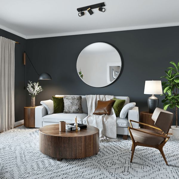 Regleta LED negra 3xGU10 Cartagena ambiente Eglo