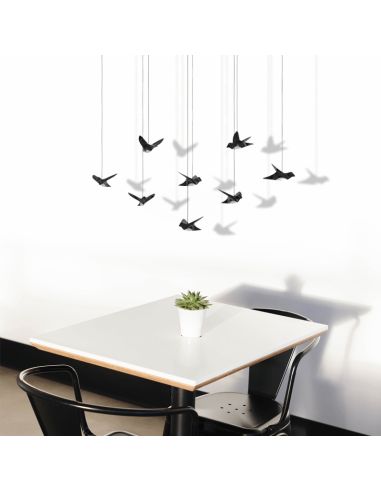 Lámpara colgante LED Paratebueno con pájaros decorativos Eglo