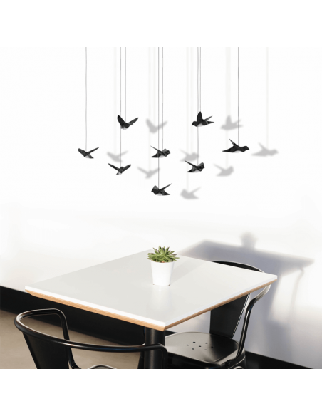 Suspension LED Paratebueno avec oiseaux décoratifs Eglo