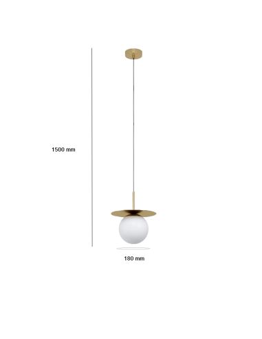 Mesures de la suspension en acier et verre Arenales