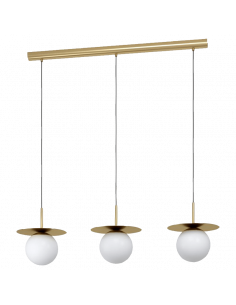 Suspension avec 3 sphères en verre Arenales